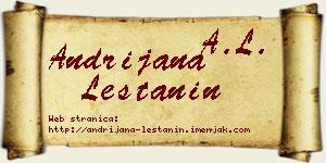 Andrijana Leštanin vizit kartica